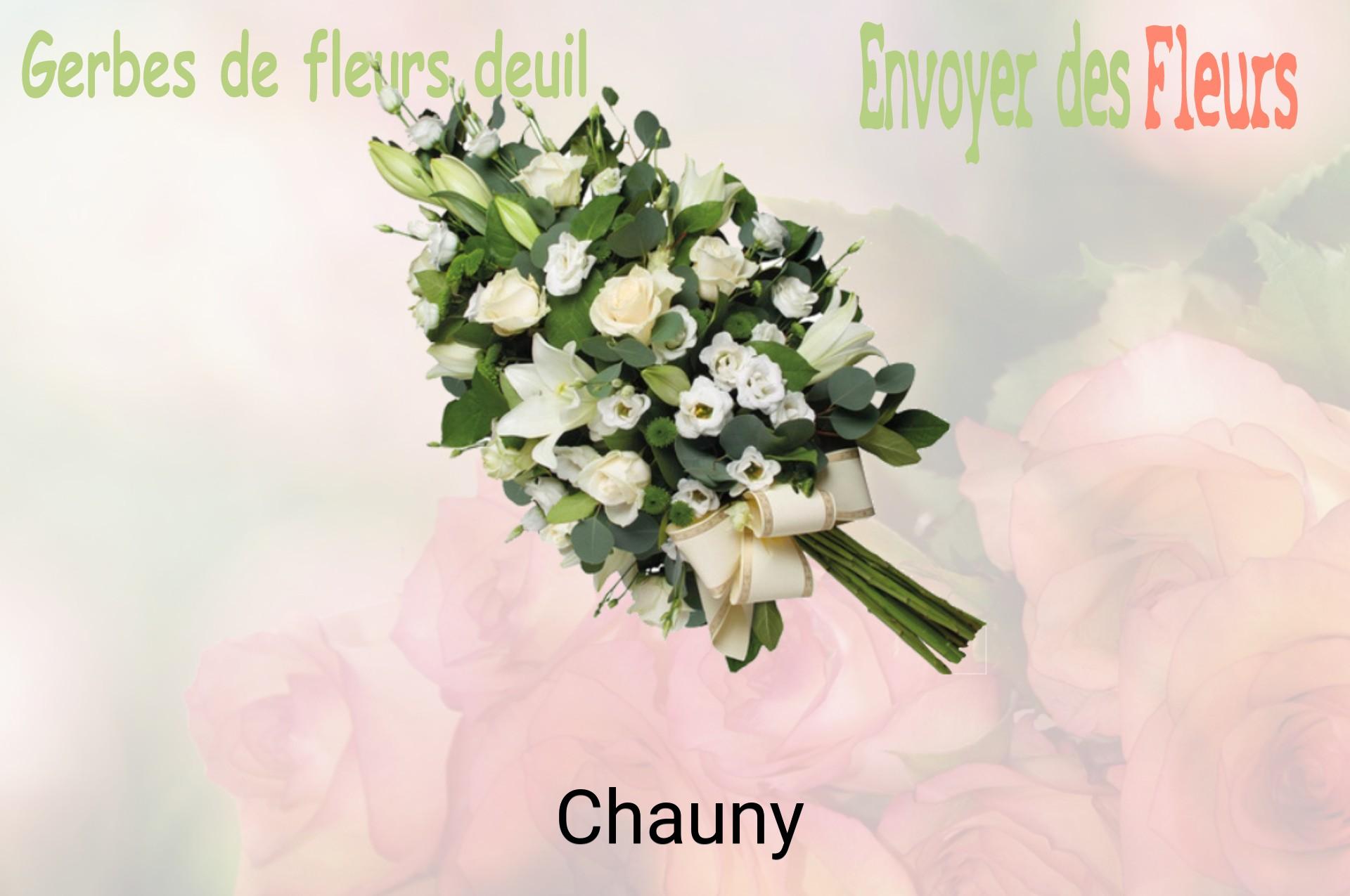 Gerbe de fleurs de deuil livrée à Chauny